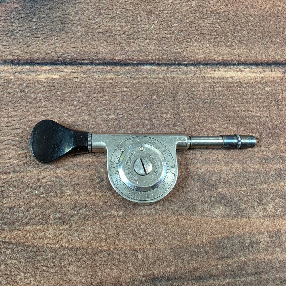 Starrett No 107 Speed Indicator Tool OS Silver Good Vintage Machinist RPM Gauge